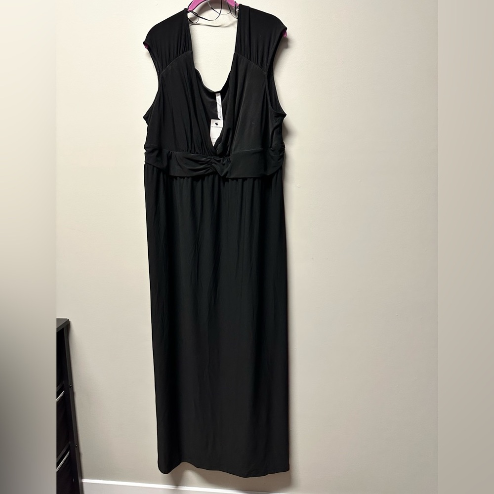 NY Collection 3x black maxi dress NWT